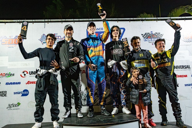 Pódio da terceira etapa